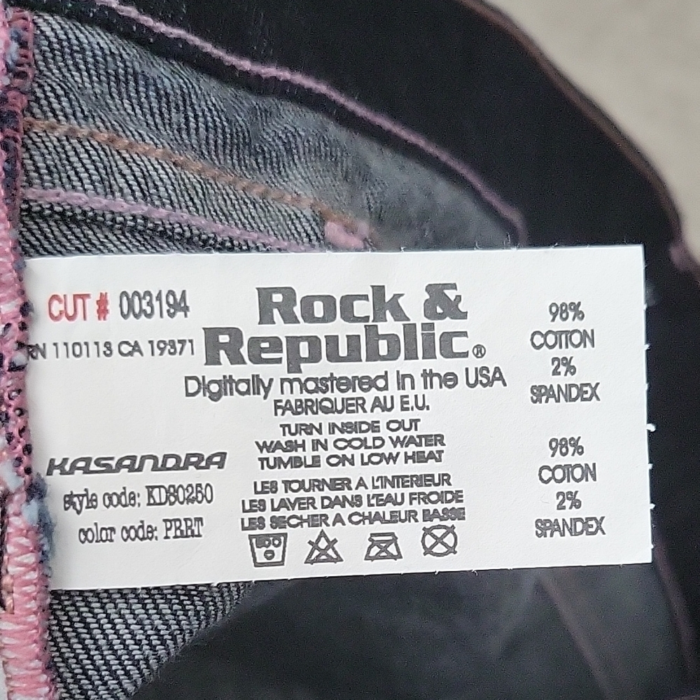 Rock & Republic Blue Boot Cut Jeans - Picture 2 of 4